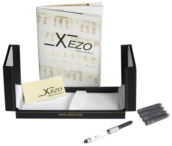Maestro® 925 Sterling Silver Fountain Pen (Medium Nib) - Black Mother of Pearl Cap - Gifts for You 'n Me