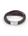 Leather Bracelet / Wristband - Brown