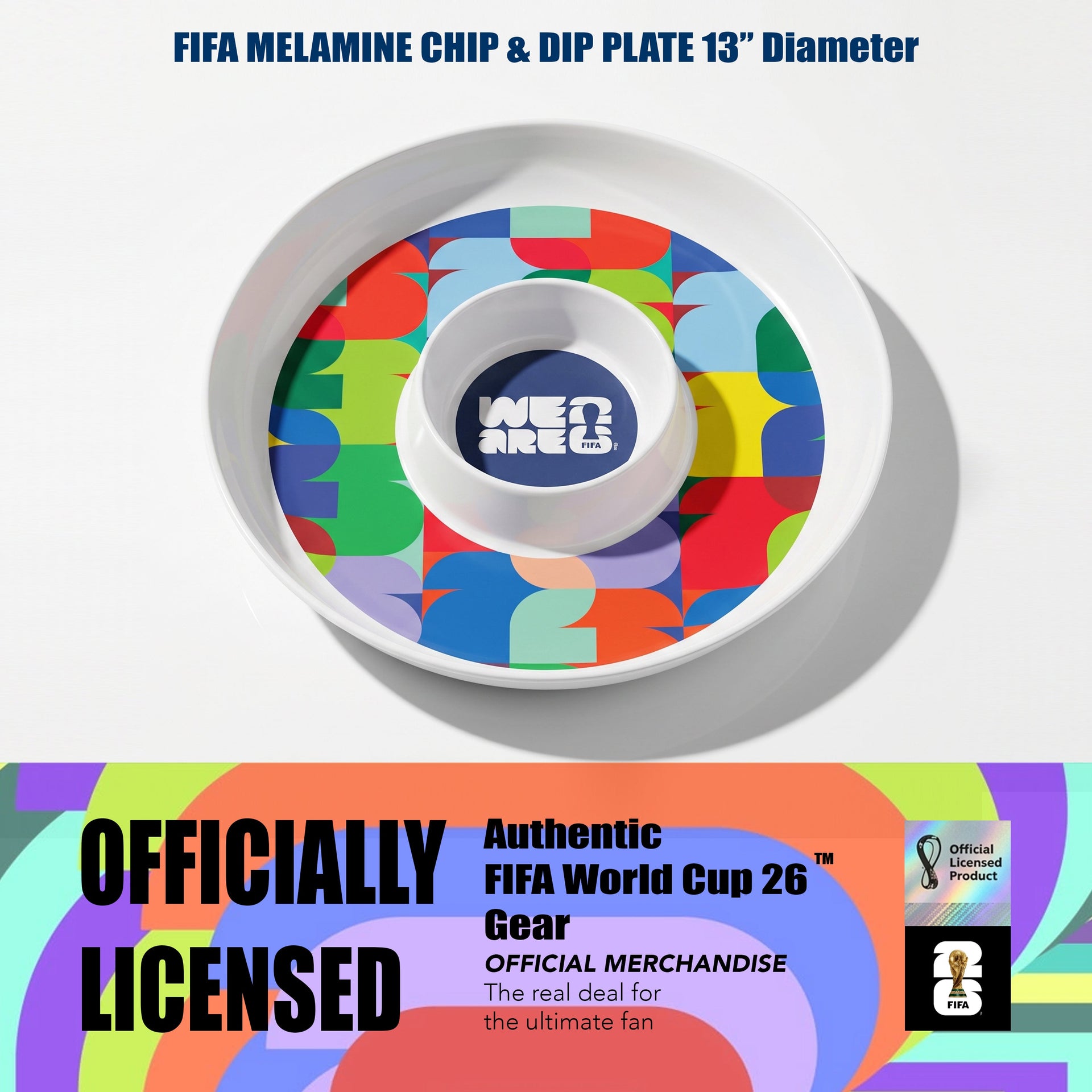 FIFA 26 Can Mex Us Melamine Chip & Dip 13