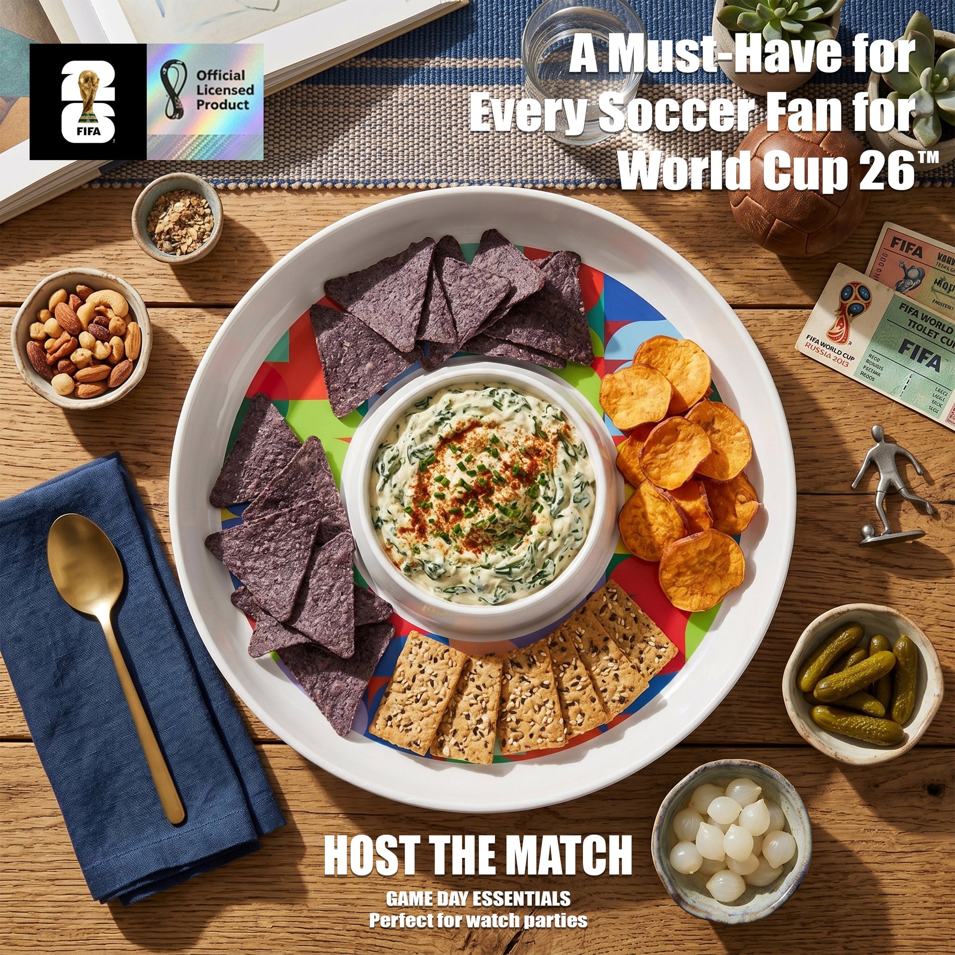 FIFA 26 Can Mex Us Melamine Chip & Dip 13