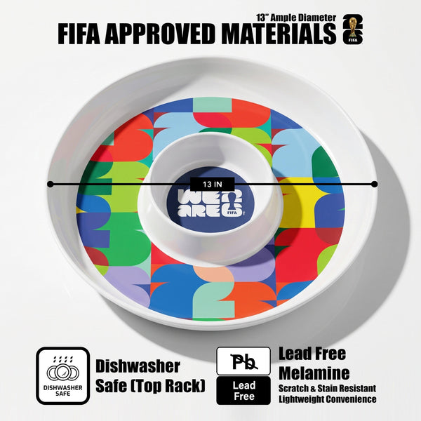 FIFA 26 Can Mex Us Melamine Chip & Dip 13