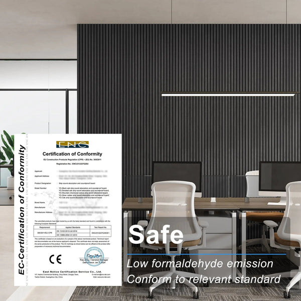 MDF Acoustic Slat Wood Wall Panels