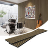 MDF Acoustic Slat Wood Wall Panels - Smoking Walnut / 1 Box