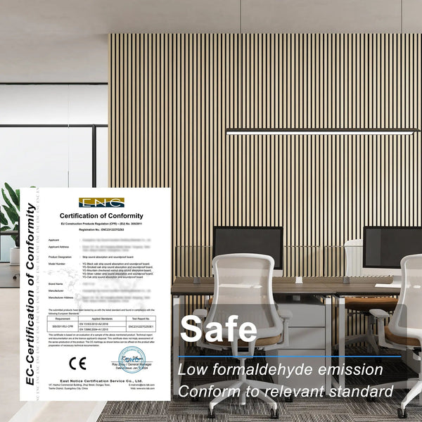 MDF Acoustic Slat Wood Wall Panels