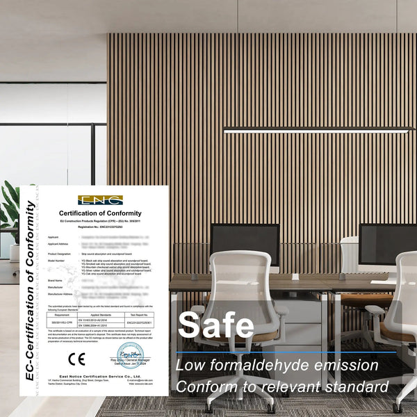 MDF Acoustic Slat Wood Wall Panels