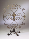Tuscany Gold Iron Decorative Fireplace Screen - 27'' x 37''H