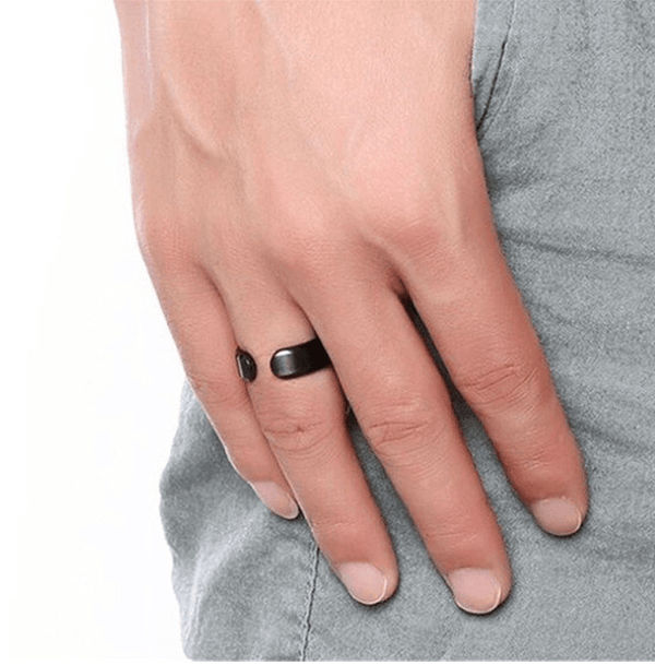 Magnetic Adjustable Stainless Steel Sleep Ring Unisex Comfort Band