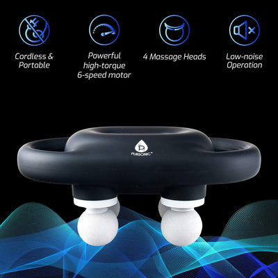 9-Speed Deep Tissue Massage Gun – Cordless, Rechargeable With 8Pro Massage Heads