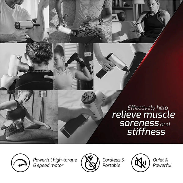 Pursonic Full-Body Massage Mat & 6-Speed Cordless Deep Tissue Massage Gun