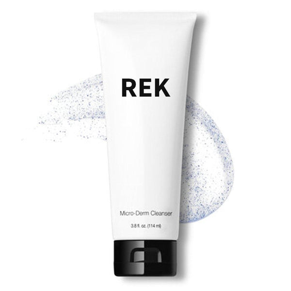 Tube of REK Micro-Derm Cleanser with black text on a white background