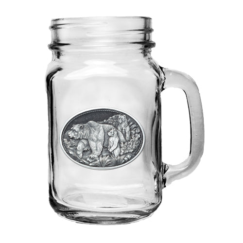 Grizzly Bear Mason Jar Mug