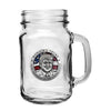 Donald Trump w/ Flag Mason Jar Mug