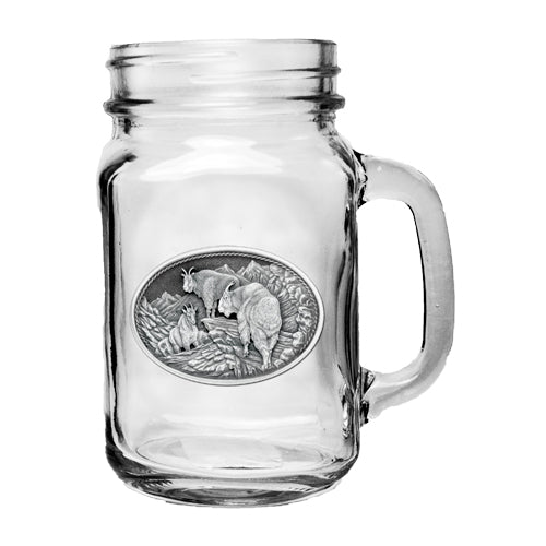 Mountain Goat Mason Jar Mug