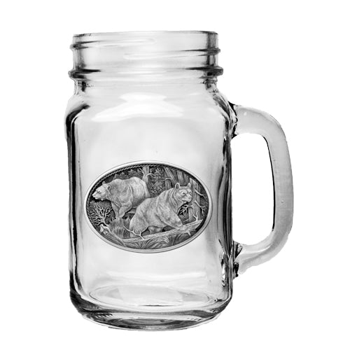 Black Bear Mason Jar Mug