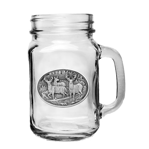 Whitetail Deer Mason Jar Mug