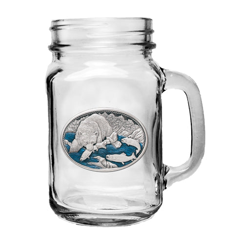 Brown Bear Mason Jar Mug