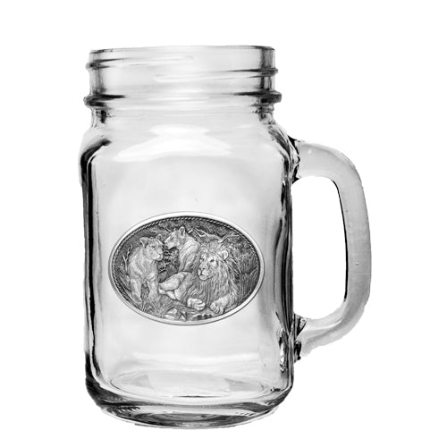 Lion Mason Jar Mug