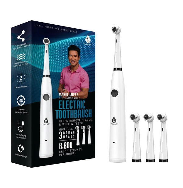 Mario Lopez USB Rechargeable Electric Toothbrush - Gifts for You 'n Me
