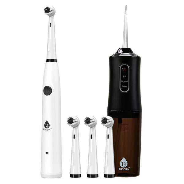 Mario Lopez USB Rechargeable Electric Toothbrush & USB Water Flosser - Gifts for You 'n Me