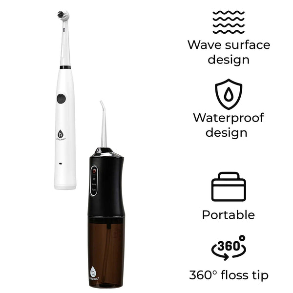 Mario Lopez USB Rechargeable Electric Toothbrush & USB Water Flosser - Gifts for You 'n Me