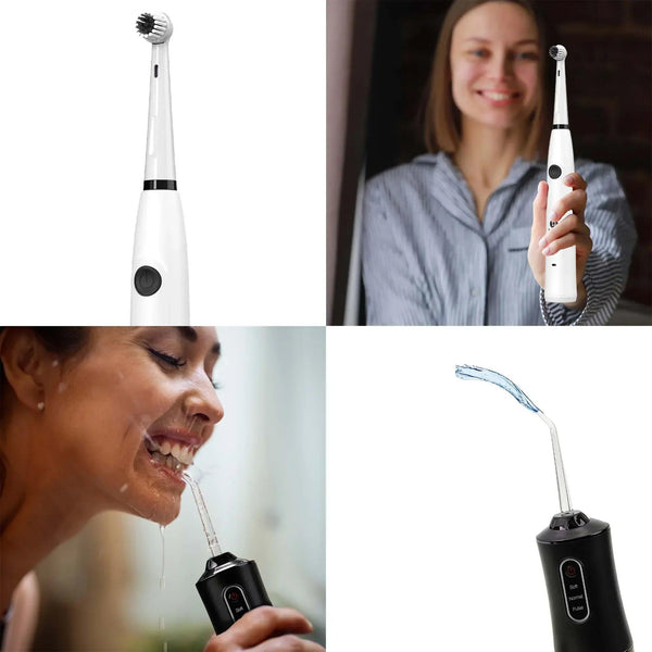 Mario Lopez USB Rechargeable Electric Toothbrush & USB Water Flosser - Gifts for You 'n Me