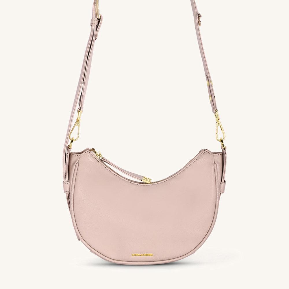 Mira & Moss Sabine Crescent Crossbody Bag - Transcendent Pink