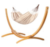 Elipso Organic Nougat - Organic Cotton Double Hammock with FSC® certified Larch Stand
