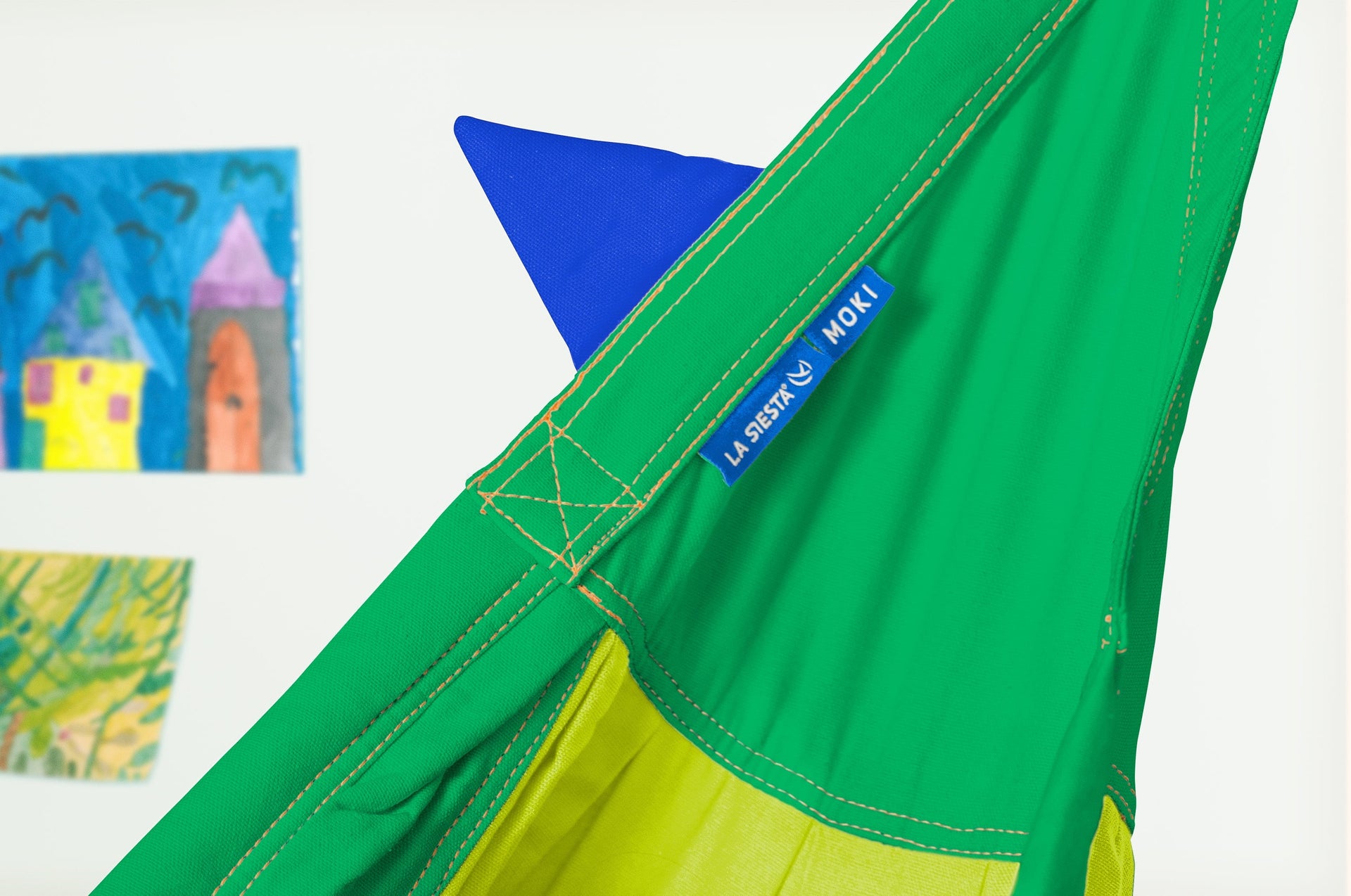 Moki Froggy - Padded Organic Cotton Kids Hammock with Suspension LA SIESTA