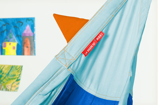 Moki Dolphy - Padded Organic Cotton Double Hammock with Suspension LA SIESTA