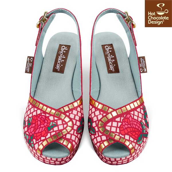 Chocolaticas® MOSAIC GARDEN Women's Wedge Sandal