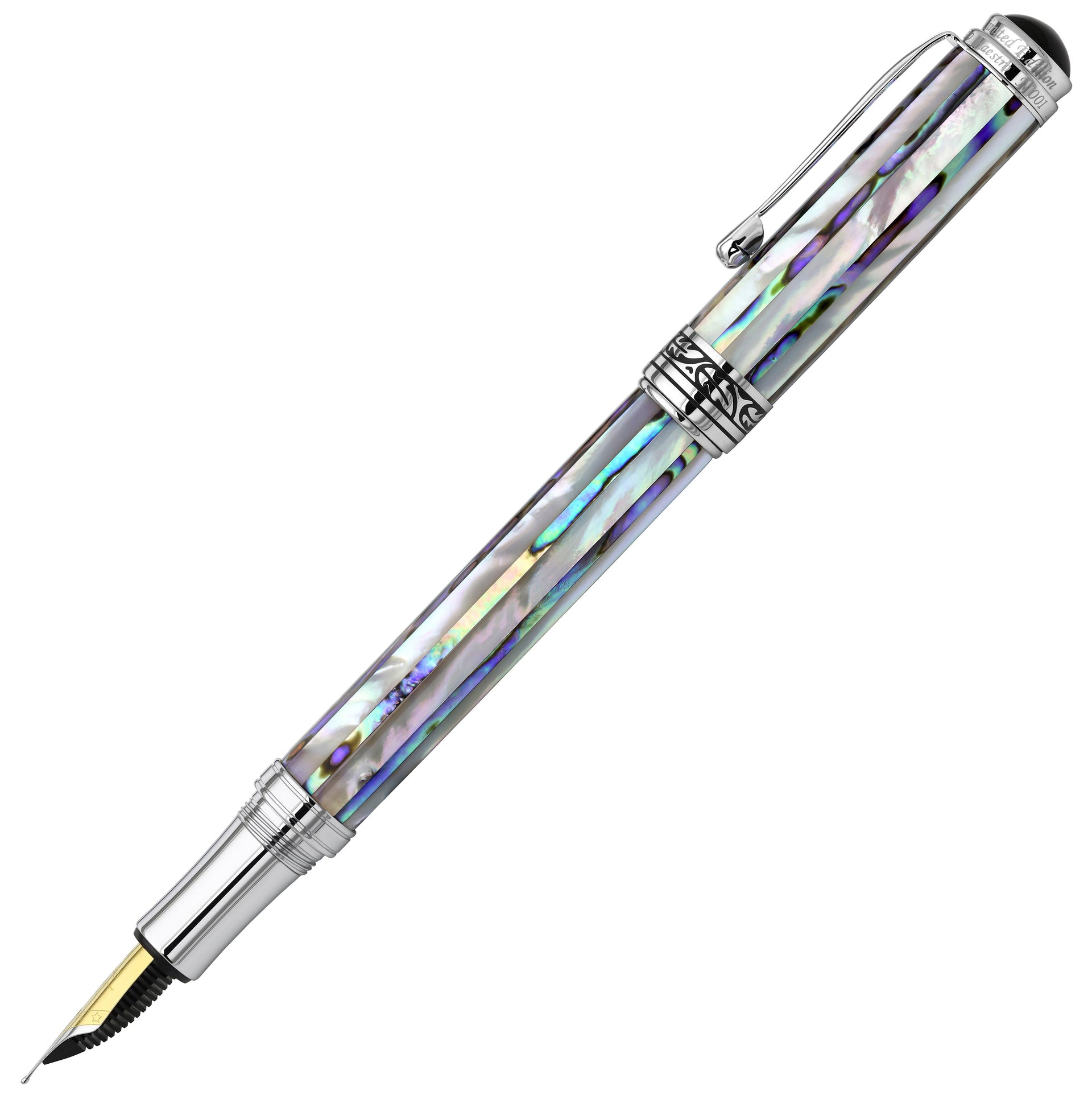 Maestro® Jubilee Mother of Pearl and Abalone Seashell Medium Fountain Pen