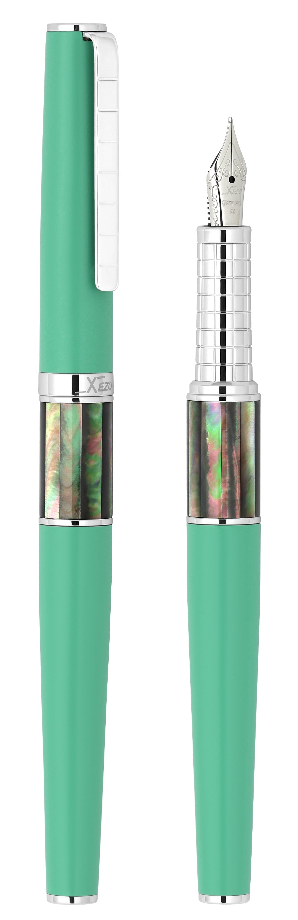 Xezo Speedmaster™ Aqua Green Medium Fountain Pen
