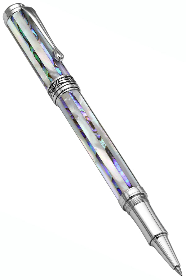 Maestro® Jubilee Mother of Pearl and Abalone Seashell Fine Rollerball Pen - Gifts for You 'n Me