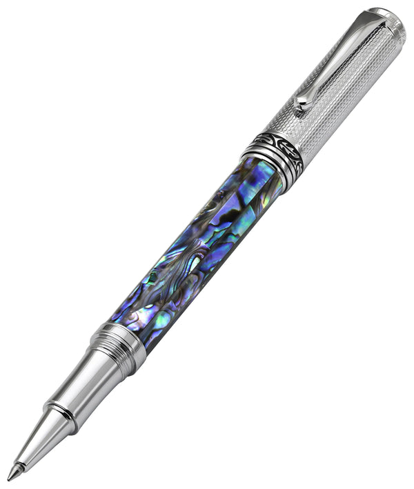 Maestro® Paua Abalone Sea Shell Rollerball Pen - Chrome Plated - Gifts for You 'n Me