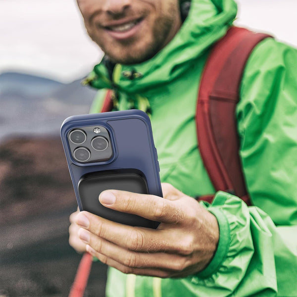 5000mAh Ultra-Slim Magnetic Power Bank for iPhone, Compatible with MagSafe - Fast Charging Wireless Portable Charger, USB C Input Battery Pack (for iPhone 13, 14, 15 Pro Max) Black