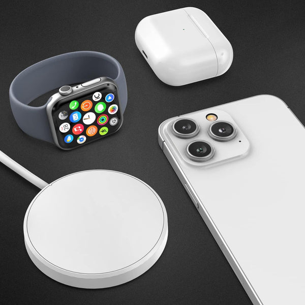 2-in-1 Charger Desinged for iPhone and Apple Watch Combo - Magnetic Dual Sided Charging Compatible with MagSafe (USB C)