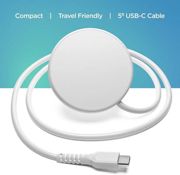 2-in-1 Charger Desinged for iPhone and Apple Watch Combo - Magnetic Dual Sided Charging Compatible with MagSafe (USB C)