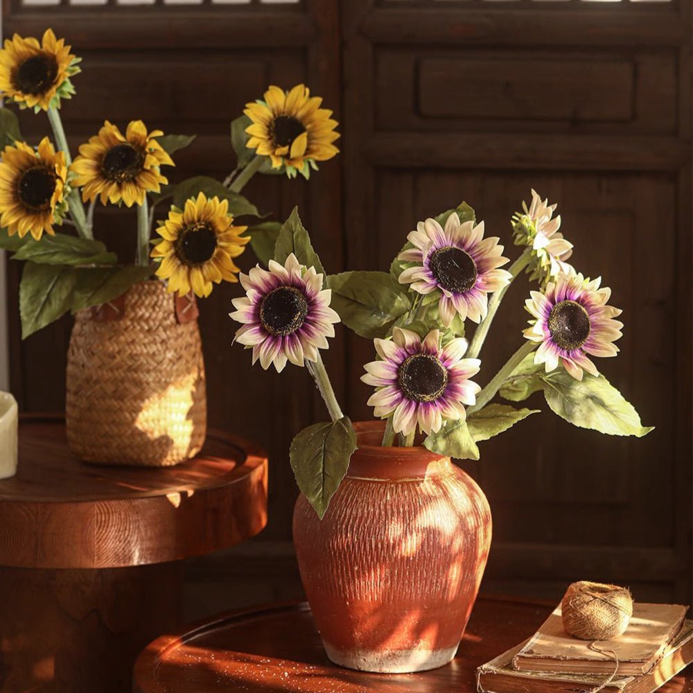 One-Head Artificial Sunflower Stem 19.7