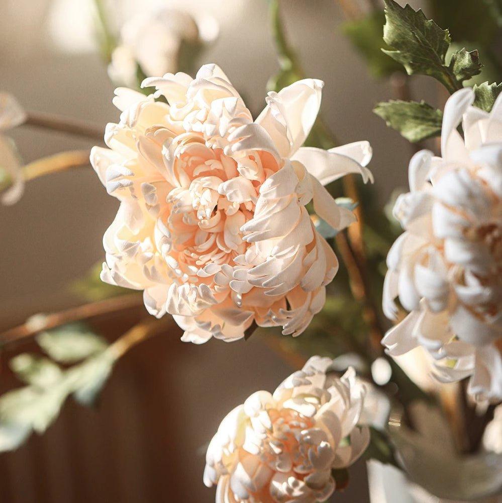 Two-Head Seattle Dahlia Flower Stem 26.7