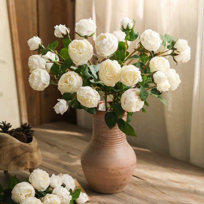 White Cabbage Rose Stem 20.8