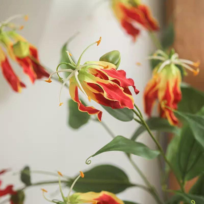 Faux Fire Lily Stem 31.9