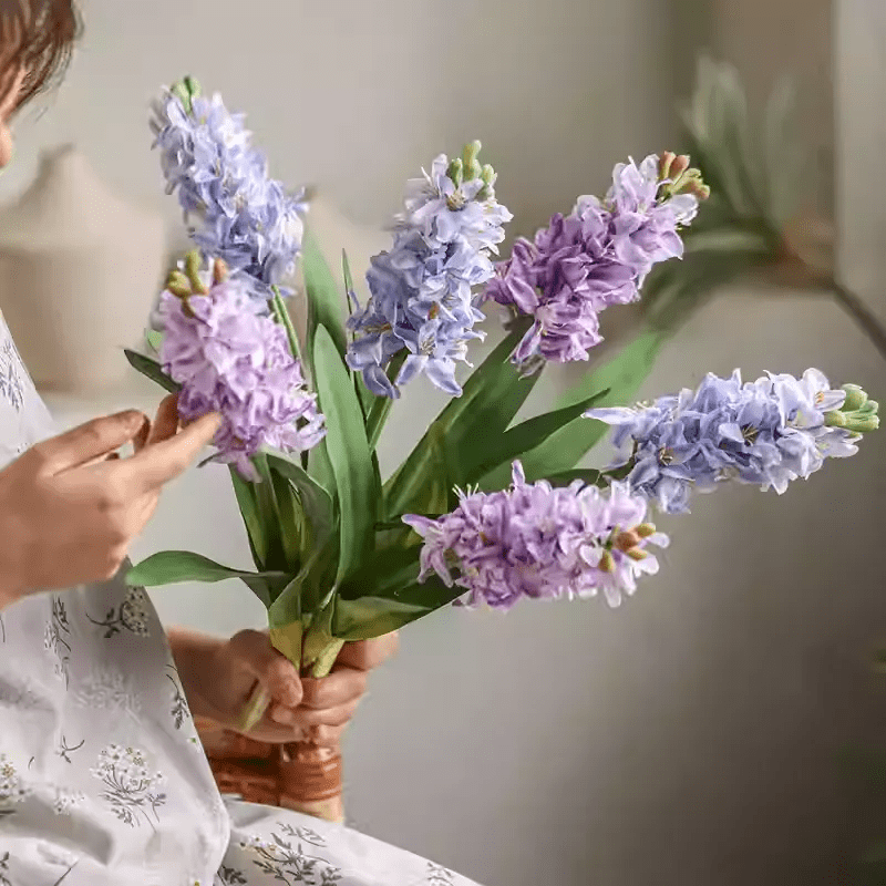 Spring Artificial Hyacinth Stem 16