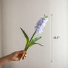 Spring Artificial Hyacinth Stem 16" Tall - Light Blue / One Stem