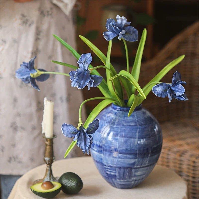 Silk Iris Flower 22