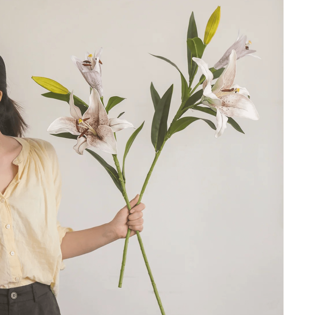 Artificial Real Touch Lily Stem 30