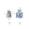 Pomegranate Hand-Painted Blue and White Porcelain Vase - Style [A]