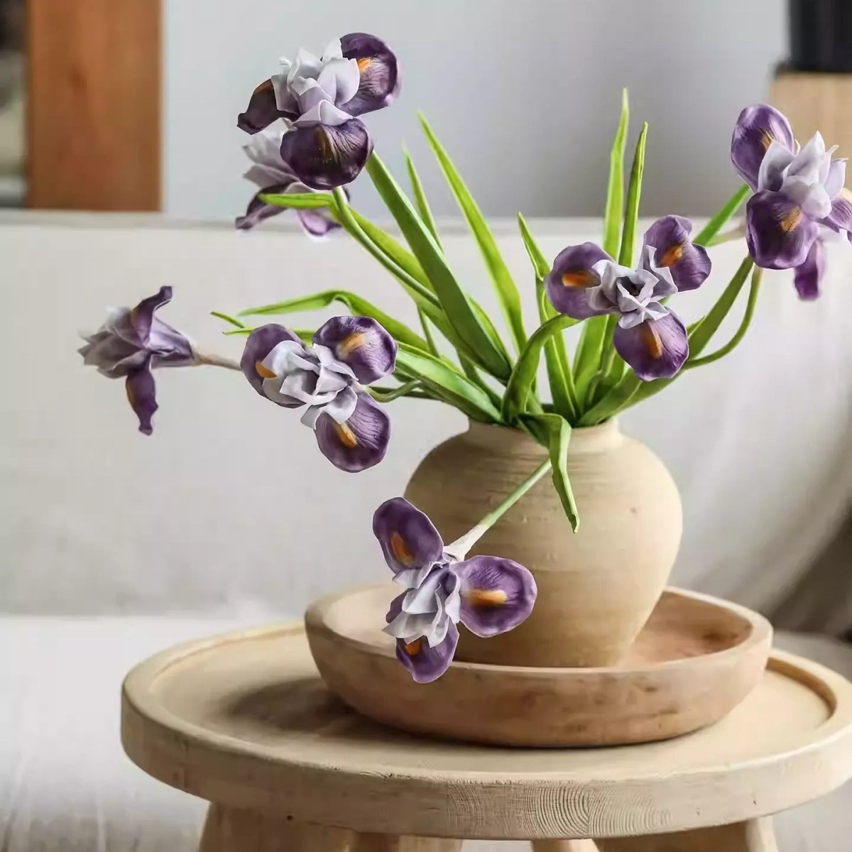 Purple Iris Stem 22