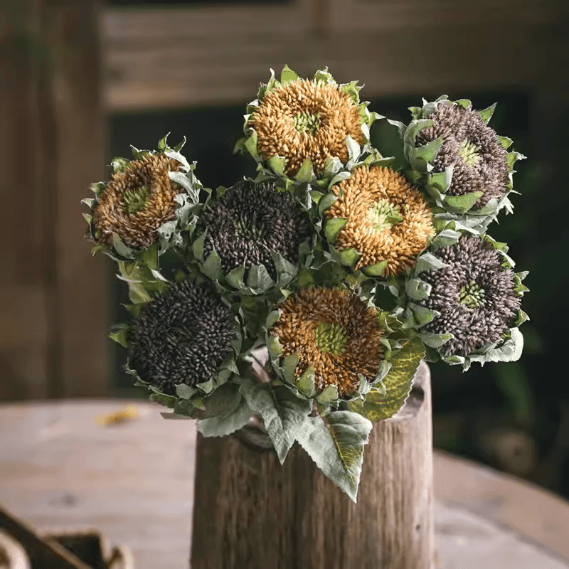 Artificial Small Head Sunflower Stem 23.6