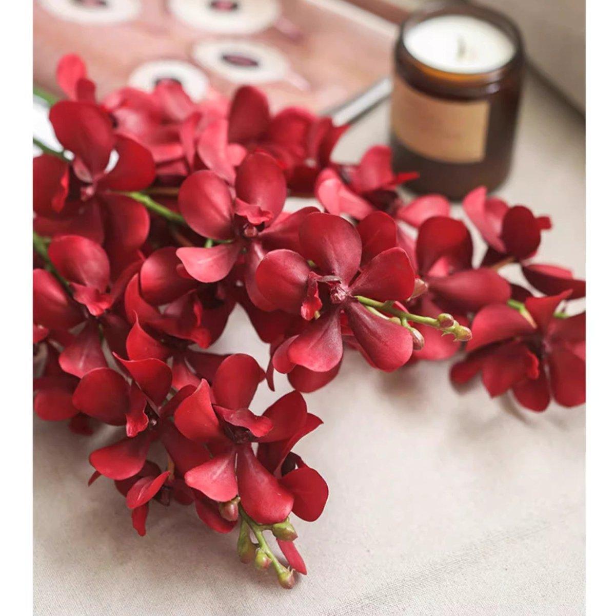 Single Red Orchid Stem 24