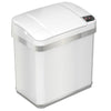 2.5 Gallon / 10 Liter Self-Contained Electric-Motor Sensor Trash Can with AbsorbX (White)
